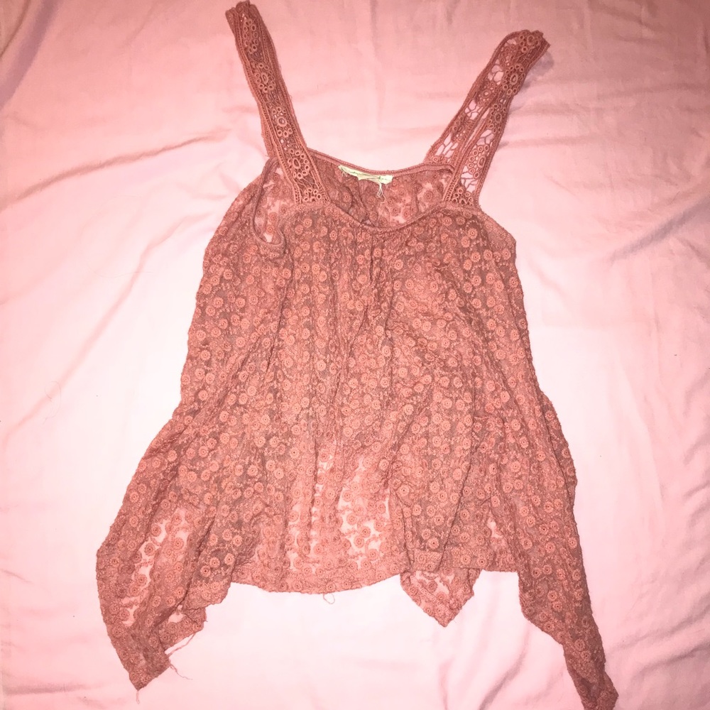 Lace flow top